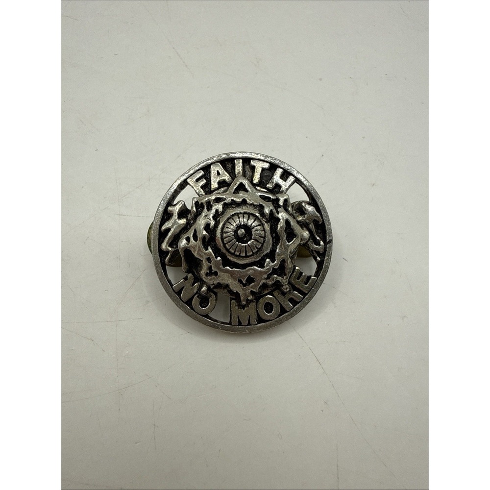 Faith No More Alchemy Gothic POKER Badge Rock Metal Band Pewter 1992 90s